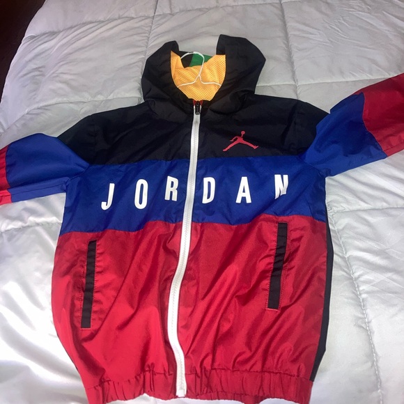Boys Jumpman Jordan windbreaker jacket. Like new. Size small. Ages 8-10 - Picture 1 of 7